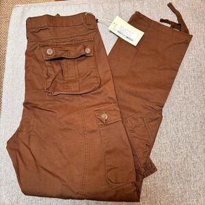 Match Men's Wild Cargo Pants, Brown, Size: 42" x 34"